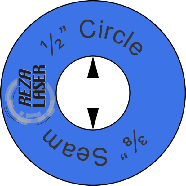 Circle - ½" Inch - Acrylic Template - I SPY with ⅜" Seam Allowance