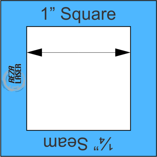 Square 1" Inch - Acrylic Template - I SPY with ¼" Seam Allowance