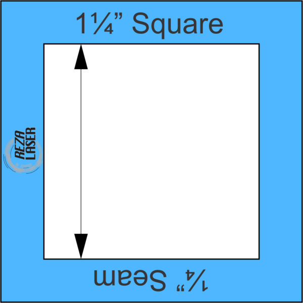 Square 1¼" Inch - Acrylic Template - I SPY with ¼" Seam Allowance