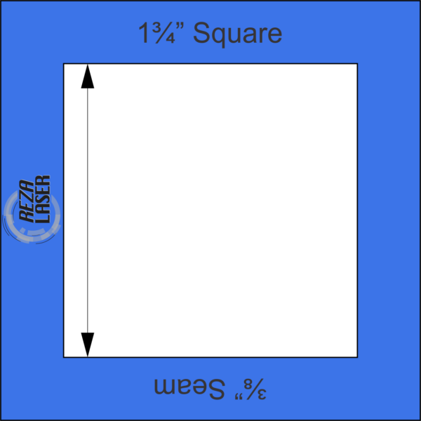 Square 1¾" Inch - Acrylic Template - I SPY with ⅜" Seam Allowance