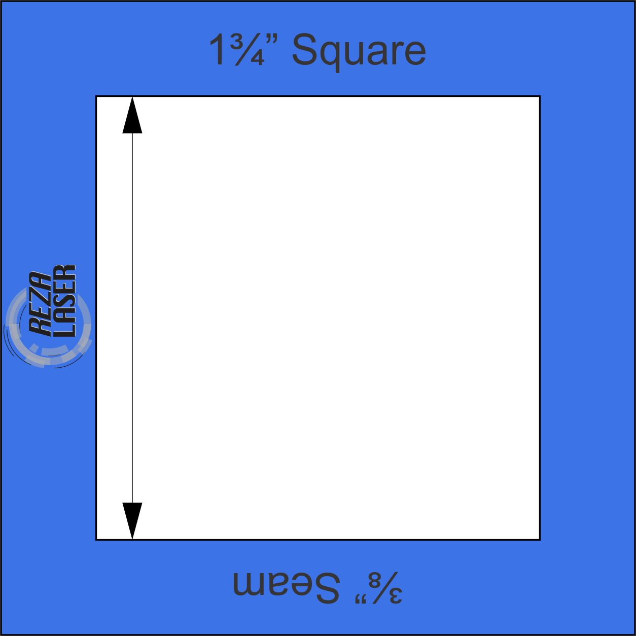 Square 1 3/4 Inch - Acrylic Template - I SPY with 3/8 Inch Seam ...