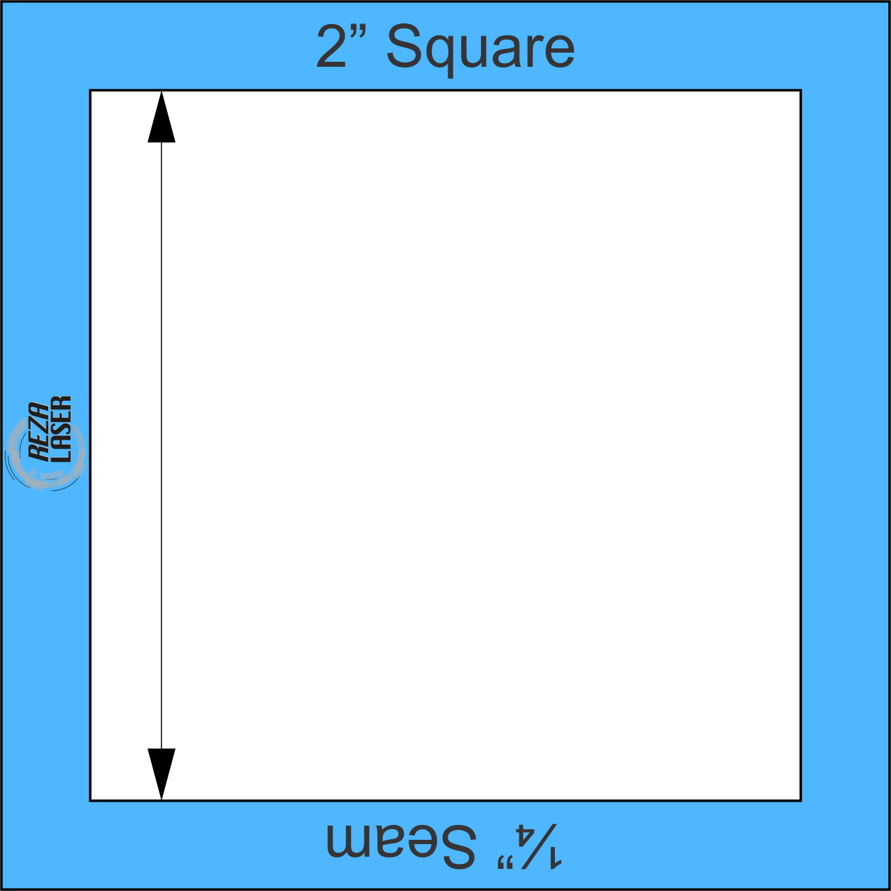 Square 2 Inch - Acrylic Template - I SPY with 1/4 Inch Seam Allowance ...