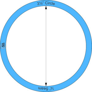 Circle - 3½" Inch - Acrylic Template - I SPY with ¼" Seam Allowance