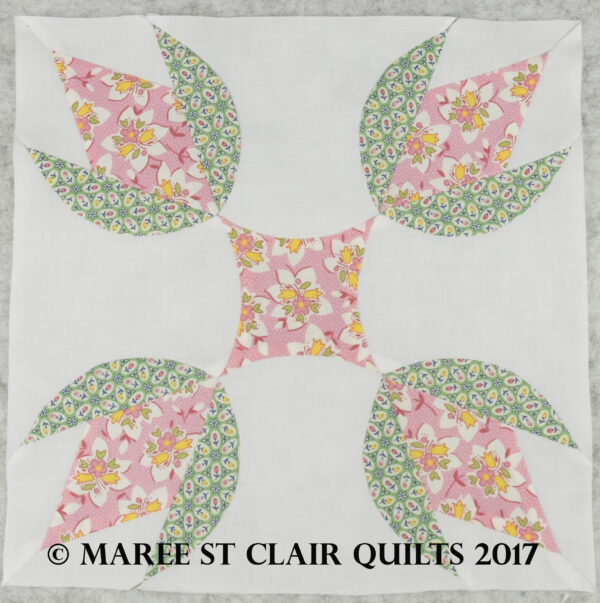 Mary's Rose Template Block Set - 12 Inch - Keyhole