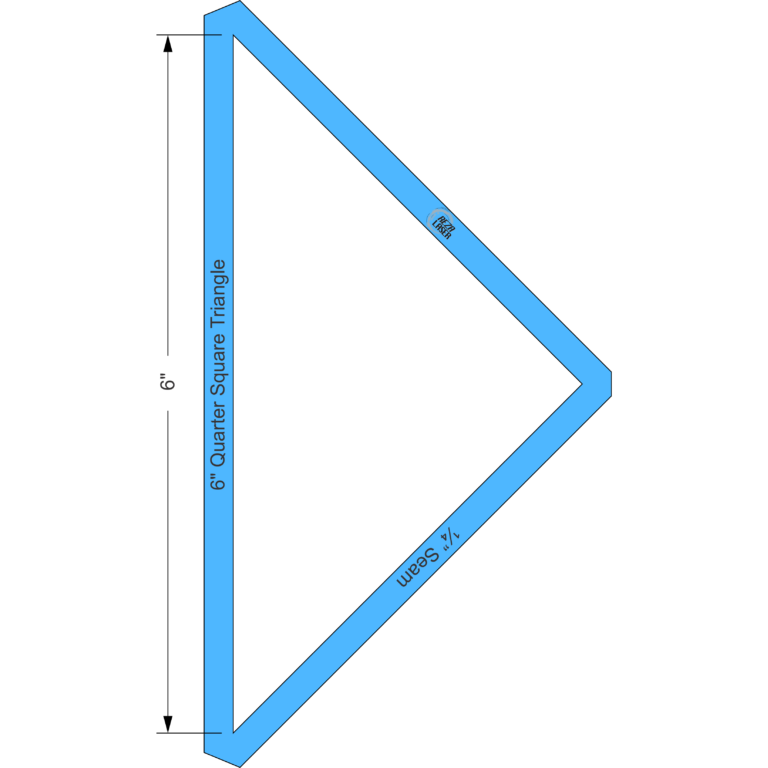 Triangle Quarter Square - 6 Inch - Acrylic Template - I SPY with 1/4 ...